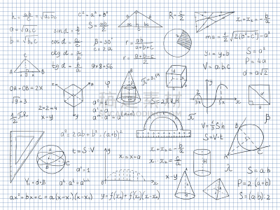 数学符号,几何学,物理学,乱画,公式,白色,理论设计标签,分离着色,符号,结束