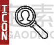 人,放大镜,黑色,线条,商务,焦点,直的,线条画,透镜,看