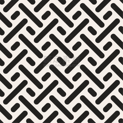 条纹,缠结的,现代,迷宫游戏,插画,几何形状,白色,黑色,纸,纺织品