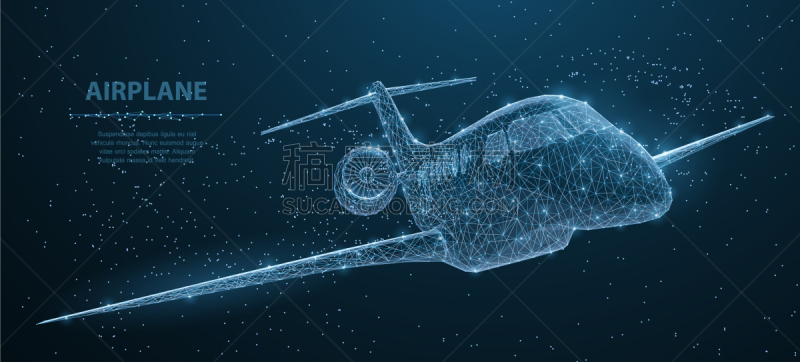 接线框,抽象,飞机,三维图形,夜晚,商务,铁丝网,喷气式飞机,概念,度假
