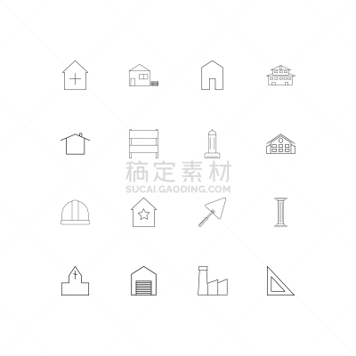 直的,建筑业,建筑体,计算机图标,房地产,房屋,三角板,图像,豪宅,布置