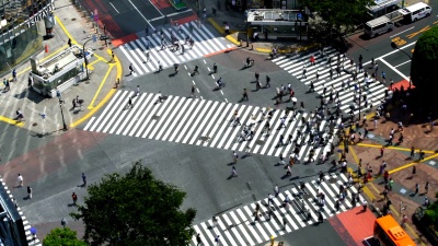 东京涩谷十字路口