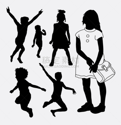 幸福,儿童,儿女,运动,摆拍,品牌名称,剪贴画,吉祥物,剪影,弯曲