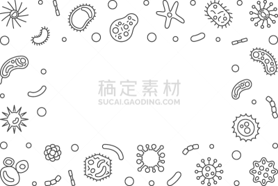 水平画幅,细菌,背景聚焦,人,一个物体,圆形,轮廓,直的,有毒物质,生病