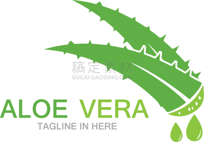芦荟,品牌名称,模板,绘画插图,健康保健,清新,果汁,仙人掌,草,花