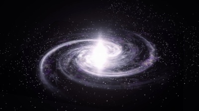 旋转螺旋星系深空探索。空间背景。