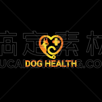 creative colorful dog health logo design