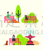 长椅,公园,城市,人,季节,秋天,九月,十月,公园长椅,鸟类