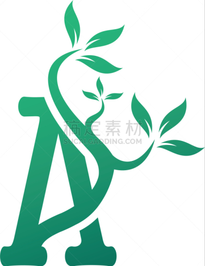 模板,品牌名称,叶子,商务,字母,环境,信函,现代,中世纪花饰字母,植物