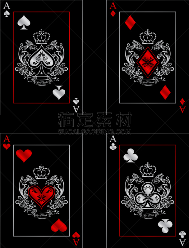扑克牌A,魅力,概念,华贵,套装,棋盘游戏,游戏,布置