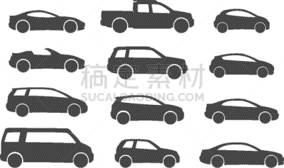 汽车,巴士,多功能车,掀背车,跑车,越野吉普,有序,车轮,运动,背景分离