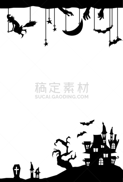 万圣节,矢量,绘画插图,背景,月,垂直画幅,边框,毛利战舞节,相框,图像