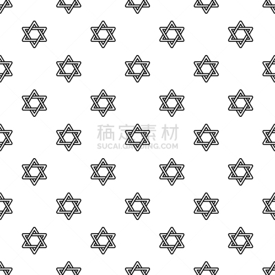 大卫,星形,神,形状,几何形状,轮廓,黑色,式样,重复