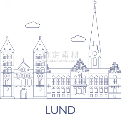 隆德市,非都市风光,地形,名声,建筑,图像,矢量,全景,旅游,剪影