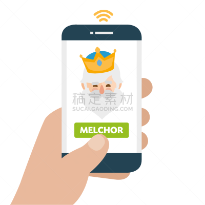 手牵手,传统,家庭,榭寄生,便携式信息设备,绘画插图,礼物,东方三贤士,幸福,智能手机