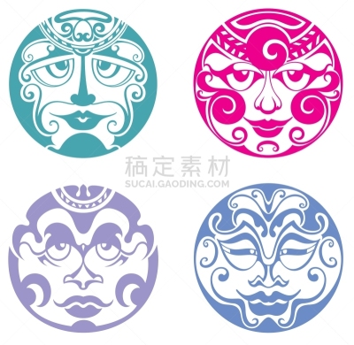远古的,毛利人,矢量,图腾柱,提基,阿罗哈,神,设计,布置