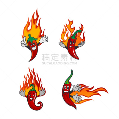 蔬菜,食品,品牌名称,红辣椒,式样,表情符号,卡通,图标,概念,收集