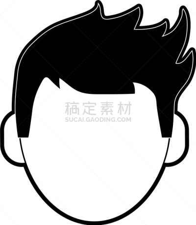 男人,空白的,卡通,商务,人,概念,肖像,图像,性格,违约