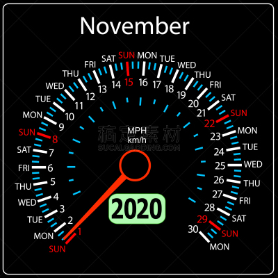2020,汽车,速度计,日历,十一月,周末活动,商务,进出港显示牌,十月,弯曲