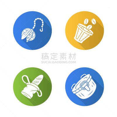 符号,厨房,平坦的,计算机图标,长阴影,一次性物品,不锈钢,球体,数字0,纺织品