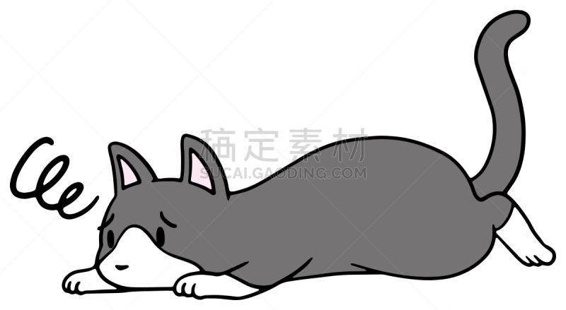矢量,绘画插图,猫,惊骇,十二生肖,恐怖,简单,动物,宠物商店