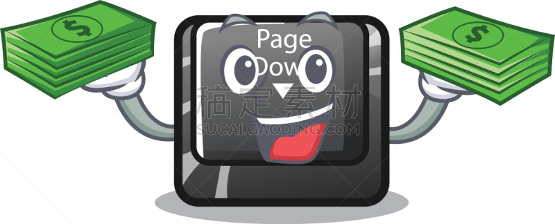 下翻页键,吉祥物,形状,钱袋,按键区,可爱的,商务,计算机,信函,铅笔