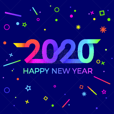 请柬,2020,几何形状,传单,孟斐斯,节日,绘画插图,矢量