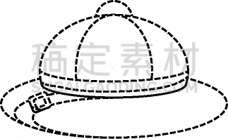 藤织帽,白色,图像,矢量,分离着色,非洲,木髓,殖民地式,冒险,旅游