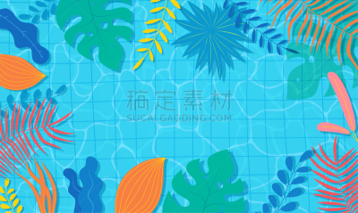 夏天,游泳池,热带气候,市场营销,植物群,商业广告标志,背景,鸡尾酒,季节,花纹
