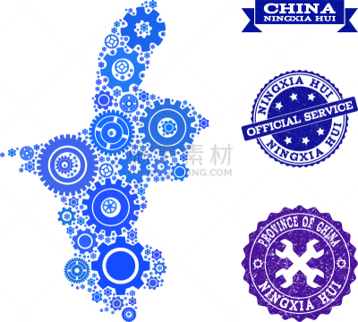 宁夏回族自治区,嵌齿,镶嵌图案,回族,一个物体,一致,肮脏的,选择