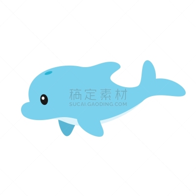 可爱的,矢量,海豚,绘画插图,海洋生命,背景分离,野生动物,呼吸孔