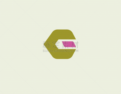 creative abstract green logo sign letter g