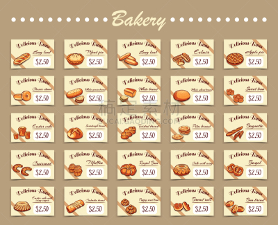 面包店,法式长棍面包,华丽的,面包,食品,图像,商店,面粉,证章,收集