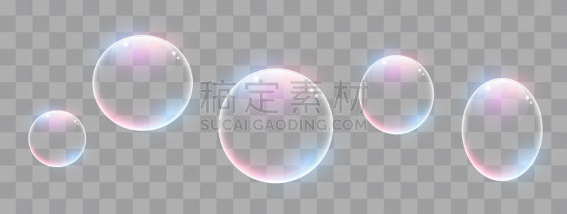 彩虹,肥皂泡,分离着色,球体,背景分离,三维图形,圆形,概念,图标集