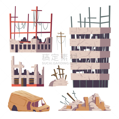 被抛弃的,汽车,建筑外部,古老的,房屋,建筑业,窗户,建筑,布置