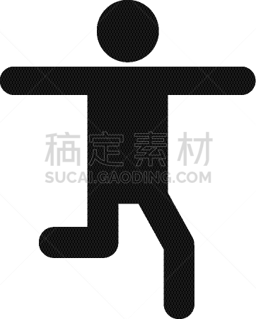 简单,计算机图标,简笔人物画,人,男人,摆拍,概念,图像,棍,力量
