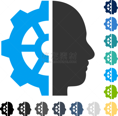 电子人,计算机图标,齿轮,人,男人,一致,图像,工业,自动的,选择