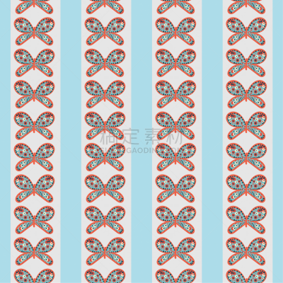 式样,垂直画幅,矢量,蝴蝶,条纹,华丽的,动物主题,纺织品,灰色,橙色