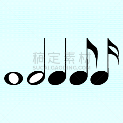 音符,白色背景,化学元素周期表,反差,清新,背景分离,调号,模板,现代,弯曲