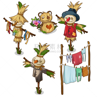 稻草人,玩具,衣服,稻草,农业,华丽的,恐怖,烘干,布置