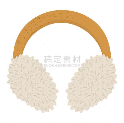 一个物体,绘画插图,衣服,人的头部,厚衣服,矢量,照片,白色背景,冷,分离着色