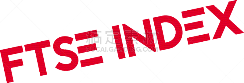 英戴克斯,富时指数,橡皮章,分离着色,商务,红色,矢量,标志,挑逗