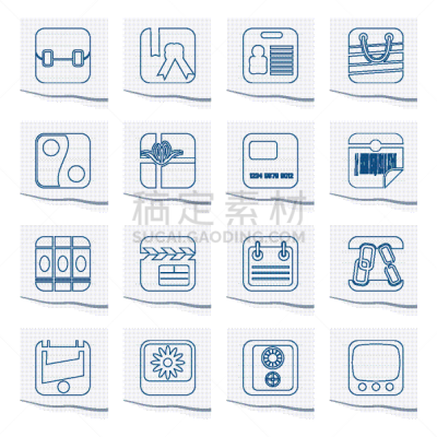商务,文档,计算机图标,网上交友,阴阳符,条形码,手提箱,断头台,图书馆,电视机