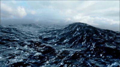 风大浪急的海面循环