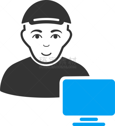 使用电脑,计算机图标,计算机,电子邮件,男人,办公室职员,表现积极,图像,设计元素,顾客