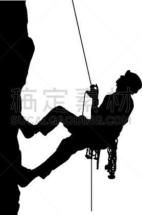 矢量,岩石,图像,山,攀岩,上升