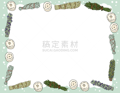 传单,模板,时尚,蜡烛,草本,波西米亚风,办公用品,留白,个人备忘录,捆