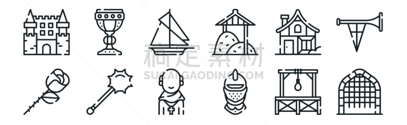 房屋,细的,建筑物门,计算机图标,轮廓,帆船,中世纪时代,接力赛,运动头盔,灵性