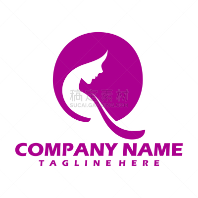 women beatiful - logo concept