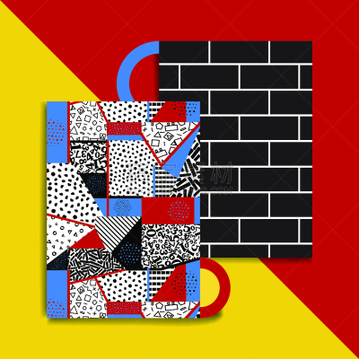 笔记本,书,贺卡,图表,几何形状,纺织品,砖,1990年-1999年,复古风格,模板